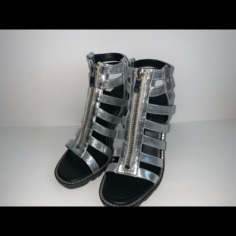 DKNY Raline Croco Print Dress Sandals Women
